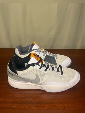 Nike Ja 1 'Wet Cement' White Smoke Grey Basketball Athletic shoes size 13